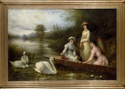 Thomas Brooks, Animali domestici del nostro fiume / Dipinto, 1882 da Thomas Brooks